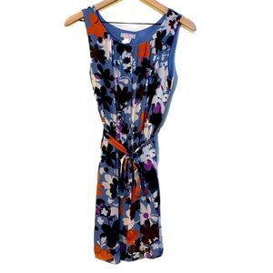 PRETTY YOUNG THING Blue Floral Mini Tie Dress Women’s S.